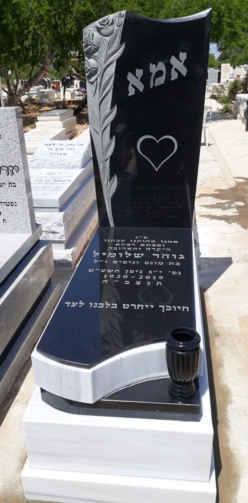 מצבות אור החיים - דוגמת מצבה 1
