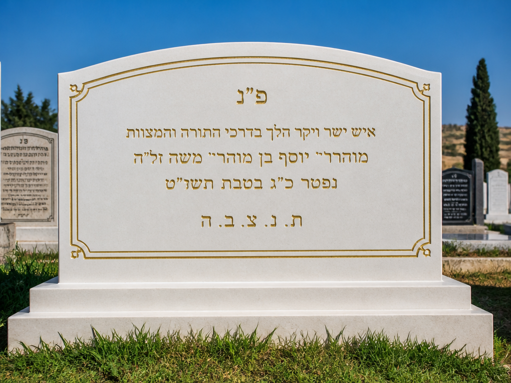 מצבות המשפצים - דוגמת מצבה 1