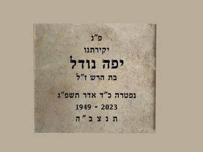 מצבה קיר (סנהדרין) מתוך קטלוג מצבות קיר - תמונה מספר 2056
